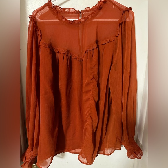 Rust colored blouse - Picture 2 of 3
